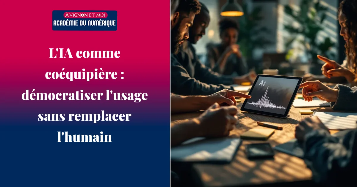 L'IA comme coéquipière : démocratiser l'usage sans remplacer l'humain