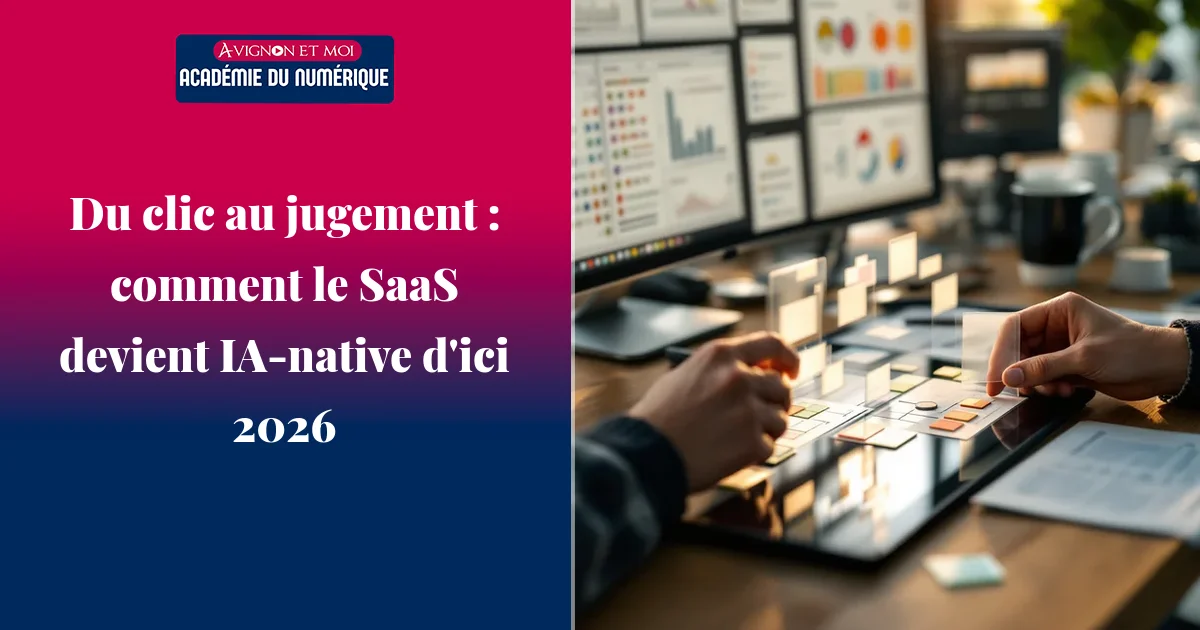 Du clic au jugement : comment le SaaS devient IA‑native d'ici 2026