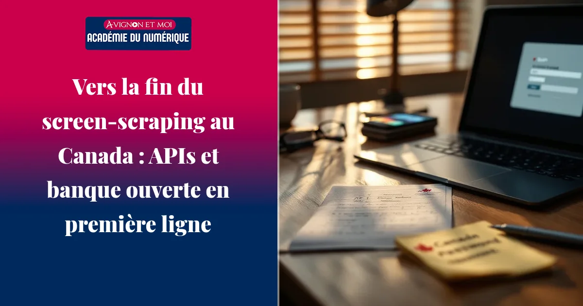 Vers la fin du screen‑scraping au Canada : APIs et banque ouverte en première ligne