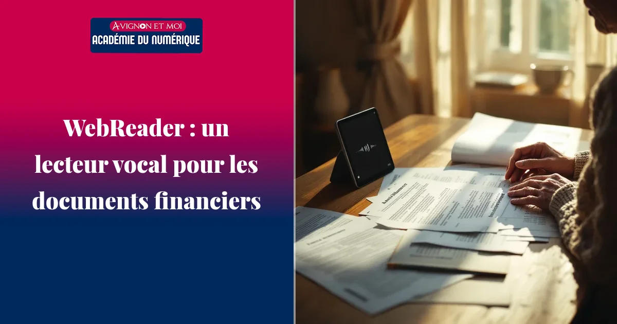 WebReader : un lecteur vocal pour les documents financiers