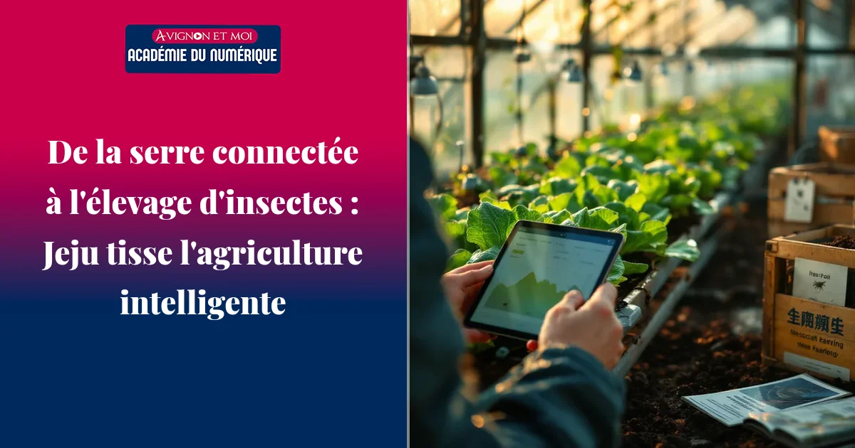 De la serre connectée à l'élevage d'insectes : Jeju tisse l'agriculture intelligente