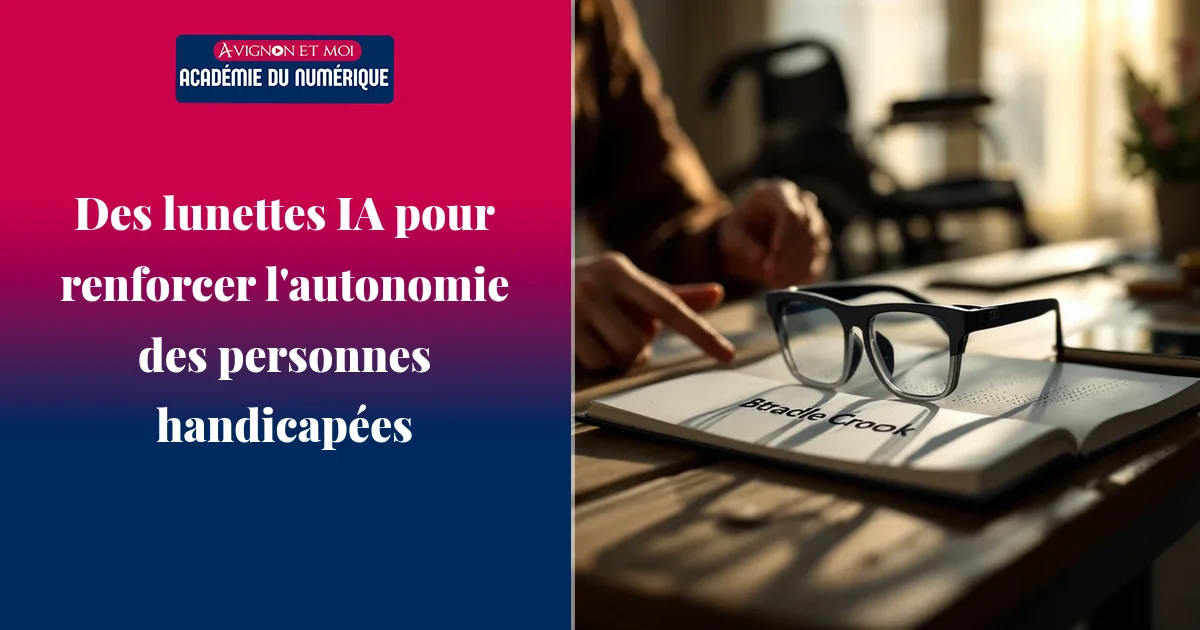 Des lunettes IA pour renforcer l'autonomie des personnes handicapées