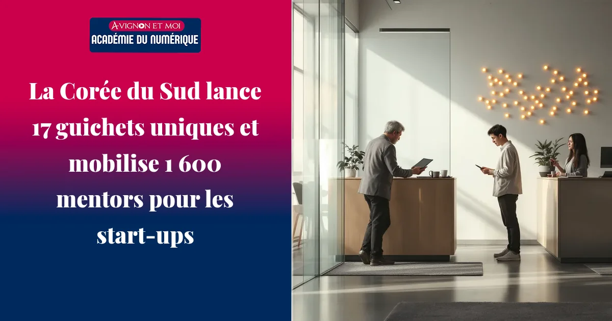 La Corée du Sud lance 17 guichets uniques et mobilise 1 600 mentors pour les start‑ups