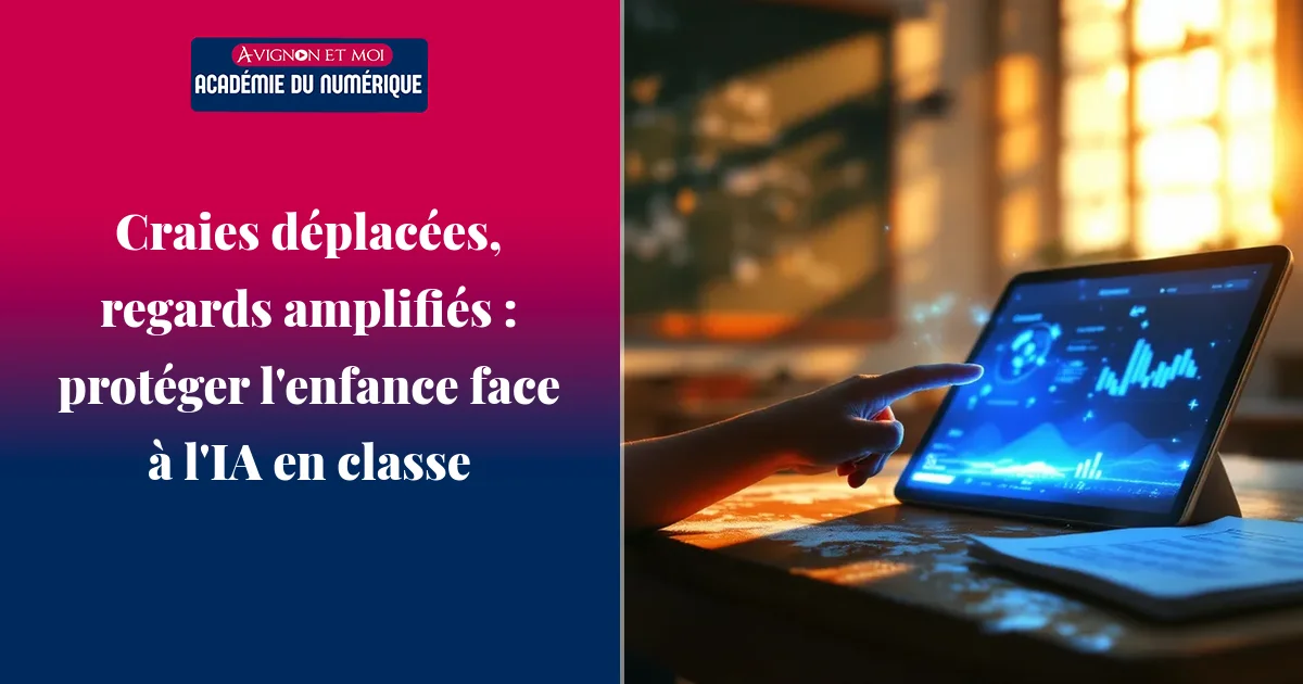 Craies déplacées, regards amplifiés : protéger l'enfance face à l'IA en classe