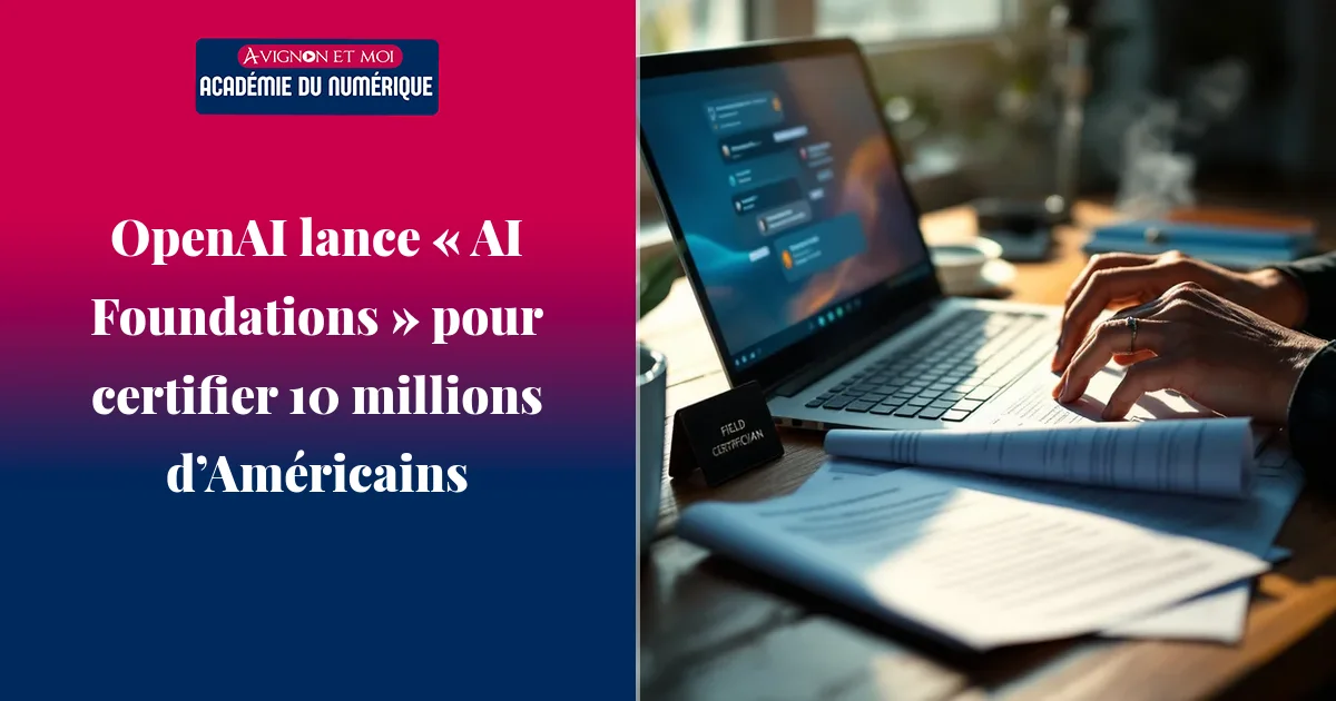 OpenAI lance « AI Foundations » pour certifier 10 millions d’Américains