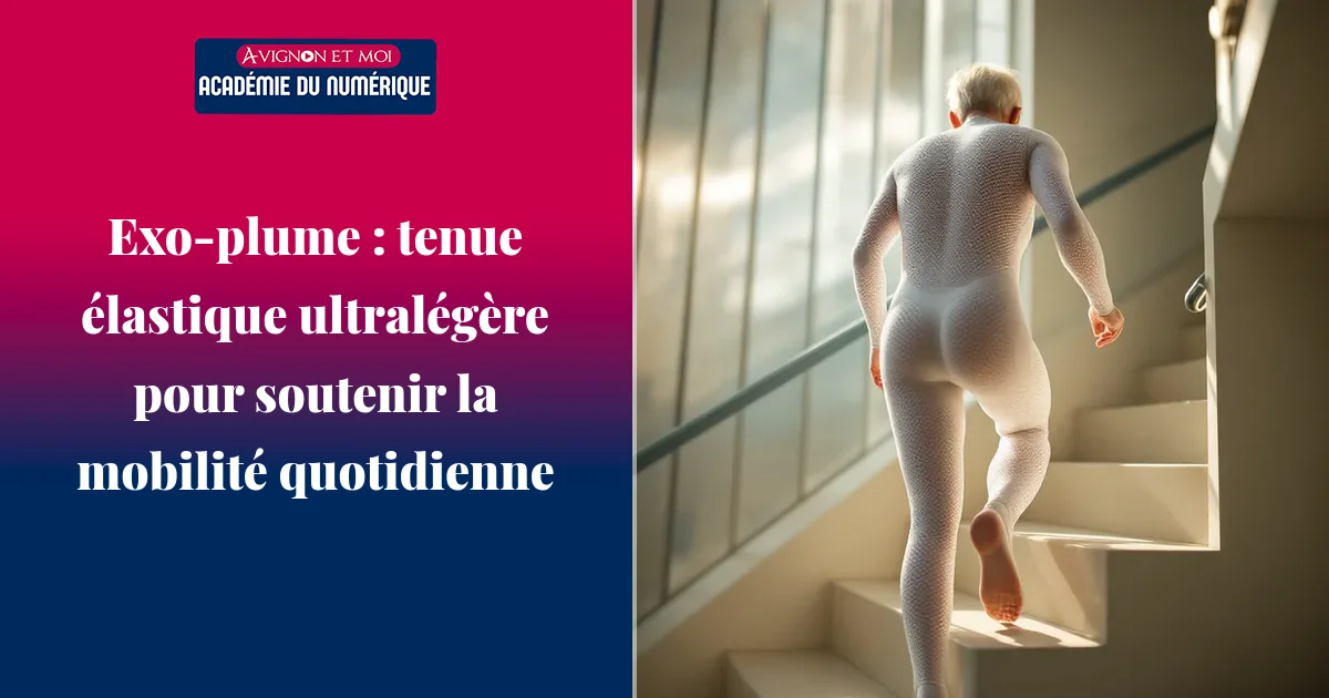 Exo‑plume : tenue élastique ultralégère pour soutenir la mobilité quotidienne