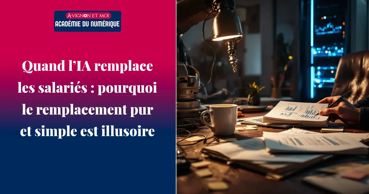 Quand l’IA remplace les salariés : pourquoi le remplacement pur et simple est illusoire