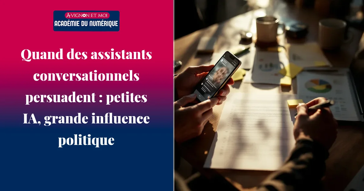 Quand des assistants conversationnels persuadent : petites IA, grande influence politique