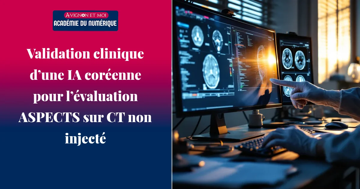 Validation clinique d’une IA coréenne pour l’évaluation ASPECTS sur CT non injecté