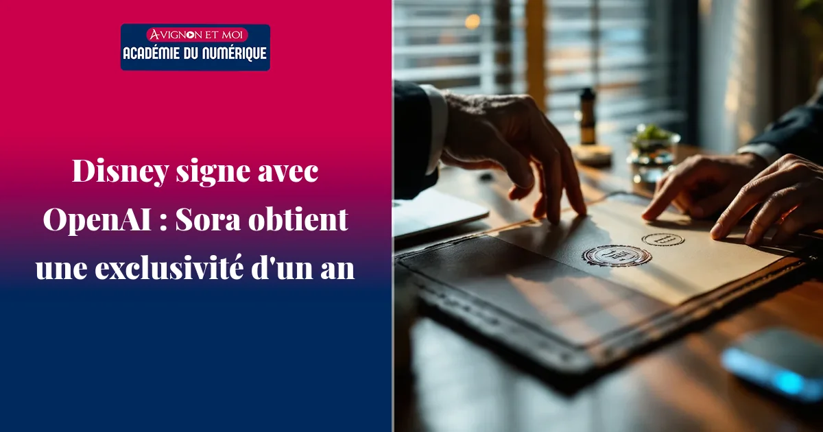 Disney signe avec OpenAI : Sora obtient une exclusivité d'un an