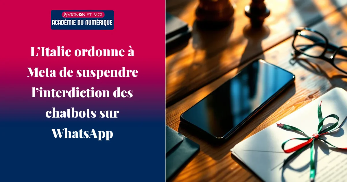 L’Italie ordonne à Meta de suspendre l’interdiction des chatbots sur WhatsApp