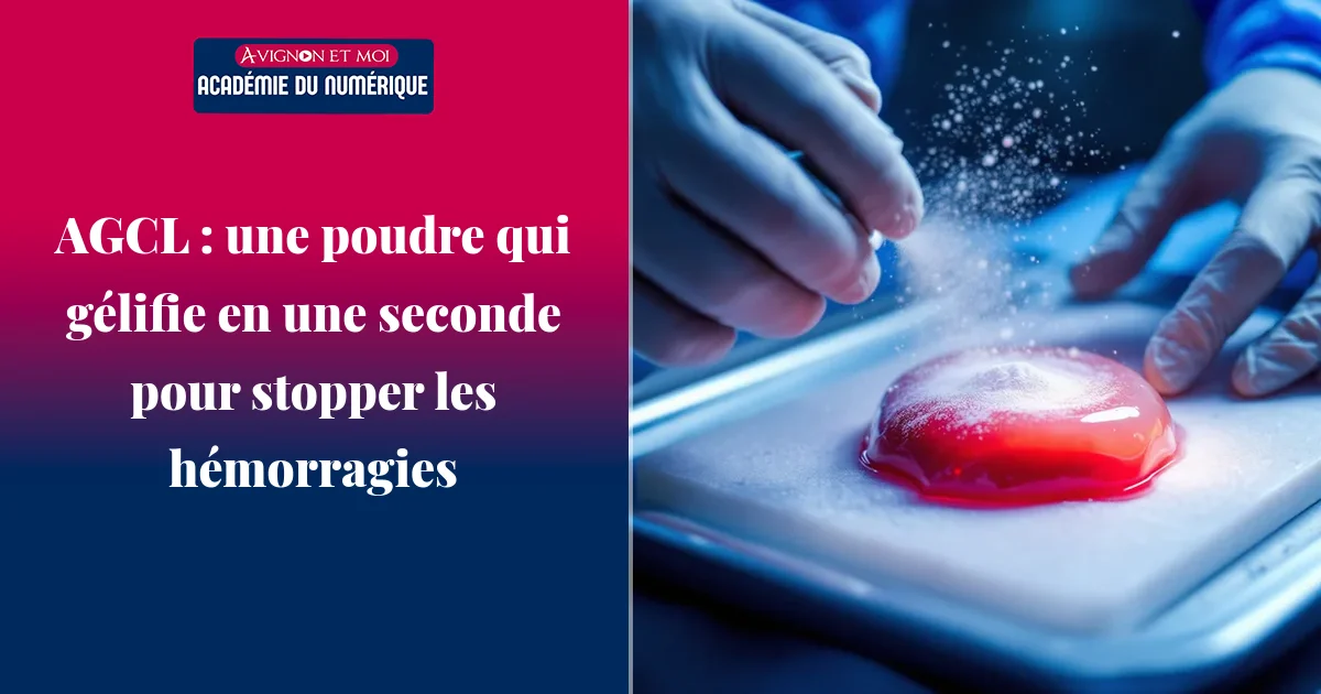 AGCL : une poudre qui gélifie en une seconde pour stopper les hémorragies