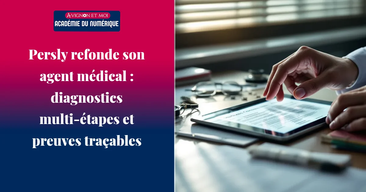 Persly refonde son agent médical : diagnostics multi‑étapes et preuves traçables