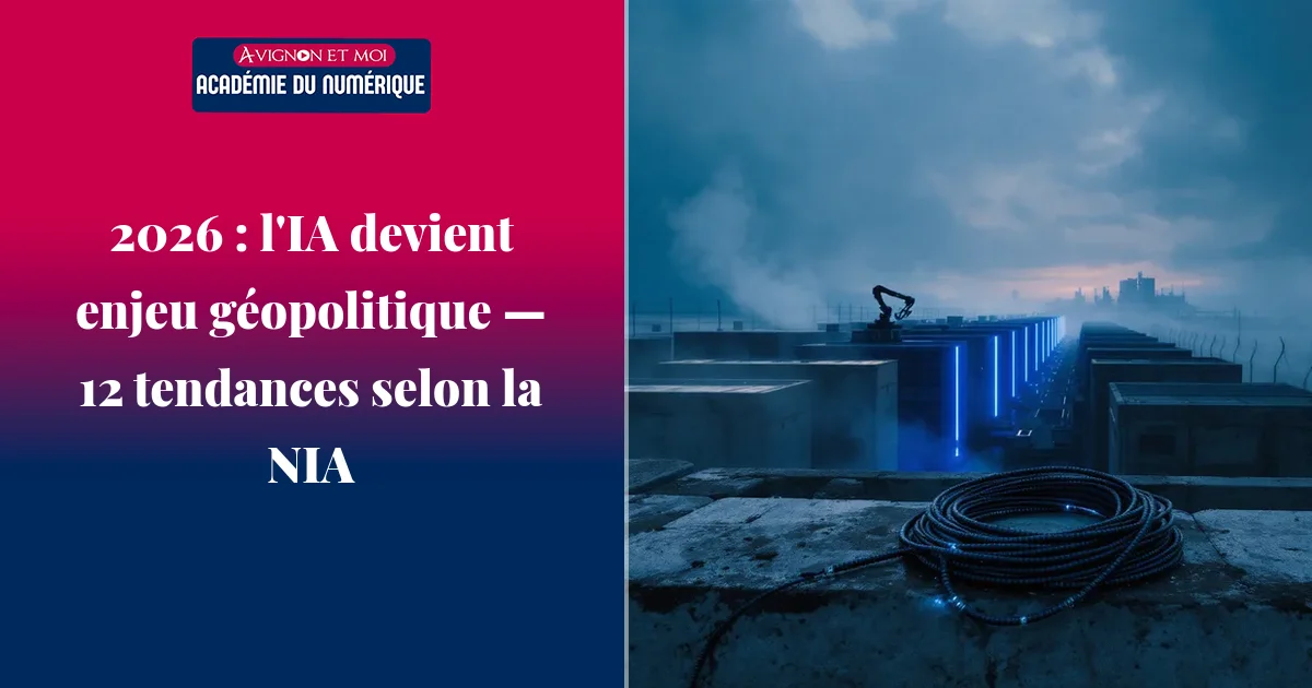 2026 : l'IA devient enjeu géopolitique — 12 tendances selon la NIA