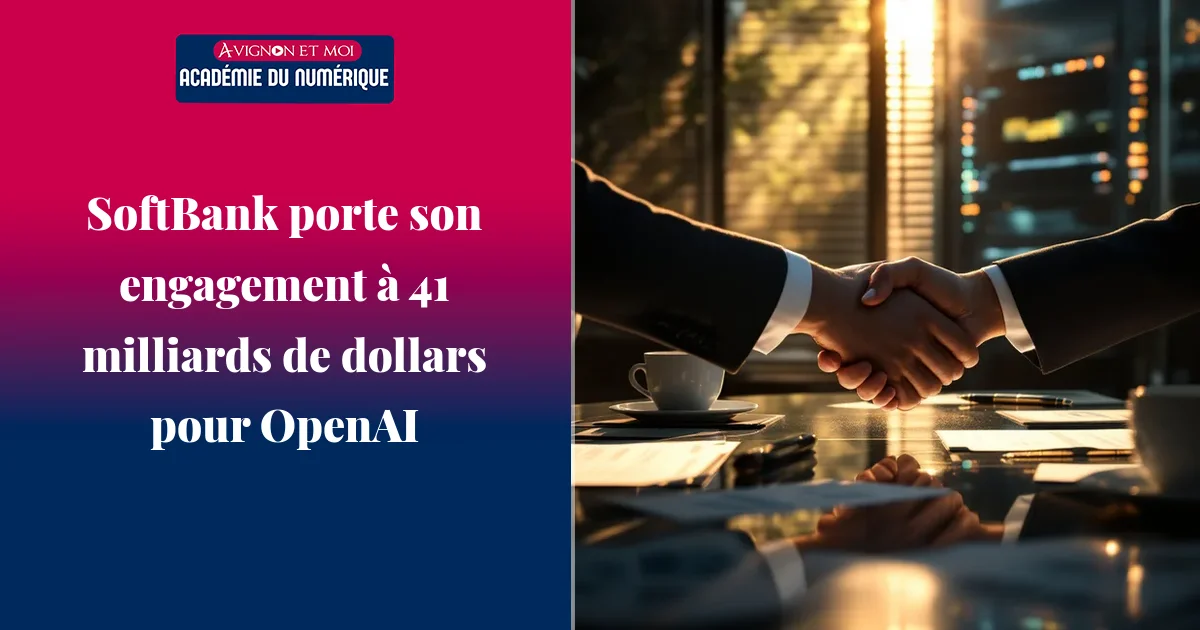 SoftBank porte son engagement à 41 milliards de dollars pour OpenAI