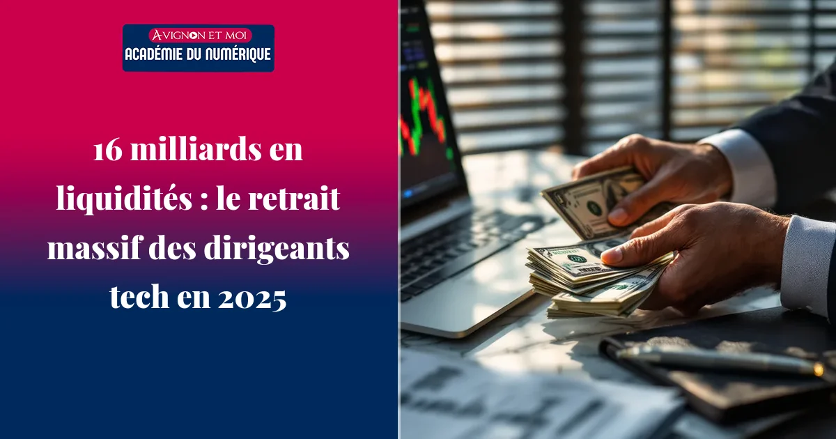 16 milliards en liquidités : le retrait massif des dirigeants tech en 2025