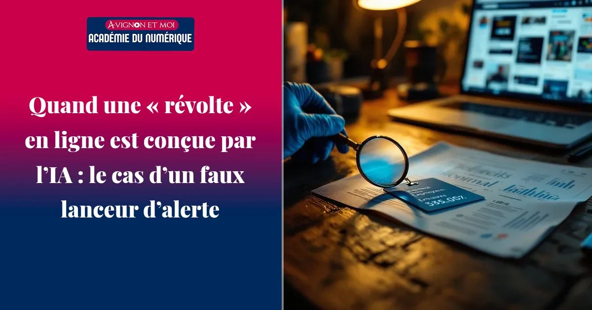 Quand une « révolte » en ligne est conçue par l’IA : le cas d’un faux lanceur d’alerte