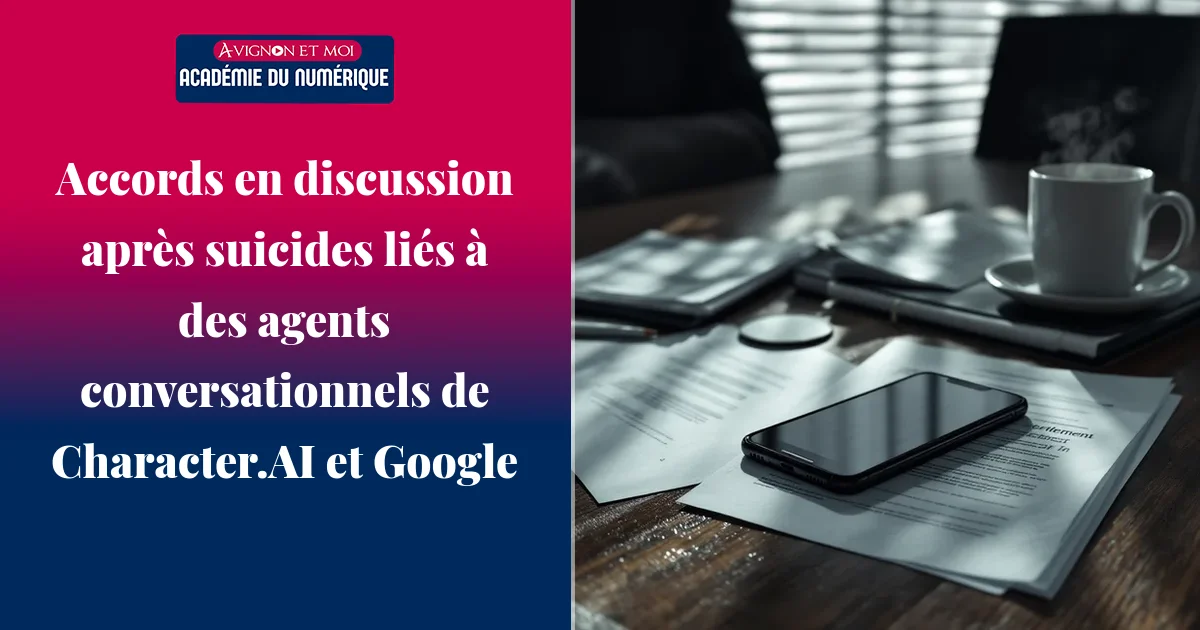 Accords en discussion après suicides liés à des agents conversationnels de Character.AI et Google
