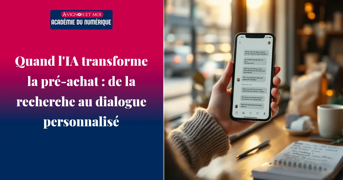 Quand l'IA transforme la pré‑achat : de la recherche au dialogue personnalisé