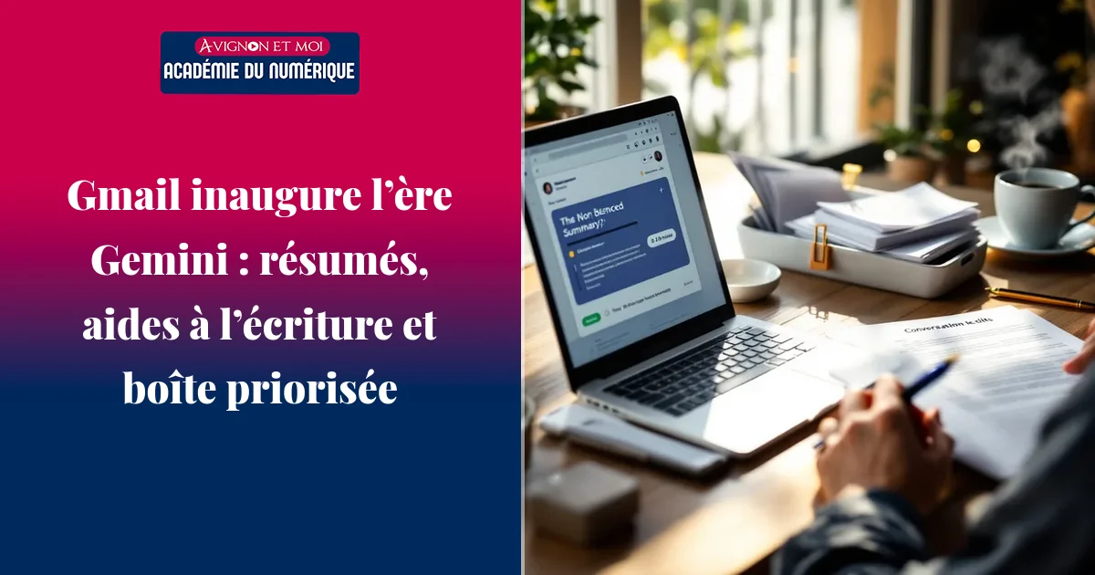 Gmail inaugure l’ère Gemini : résumés, aides à l’écriture et boîte priorisée