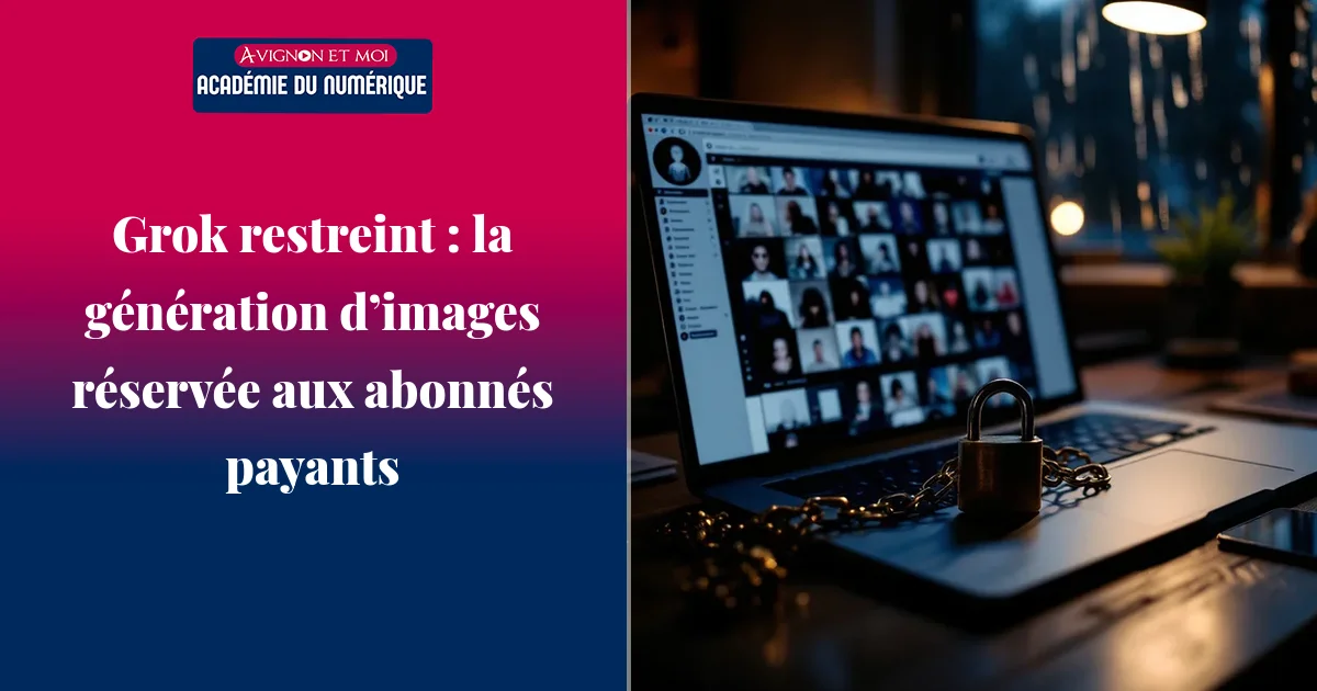 Grok restreint : la génération d’images réservée aux abonnés payants