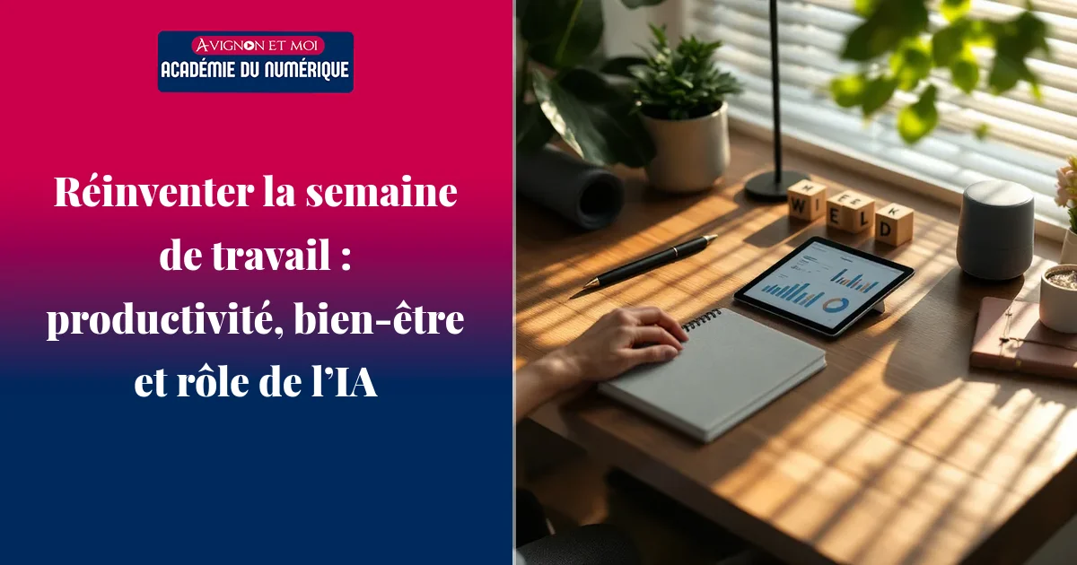 Réinventer la semaine de travail : productivité, bien‑être et rôle de l’IA