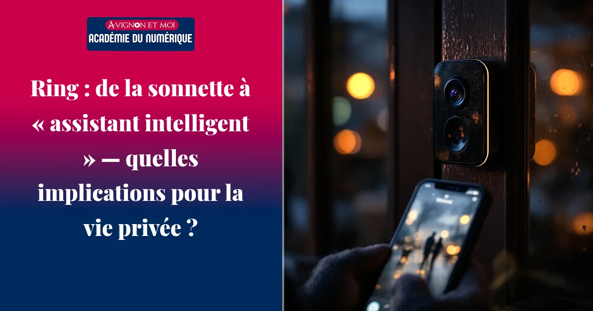 Ring : de la sonnette à « assistant intelligent » — quelles implications pour la vie privée ?