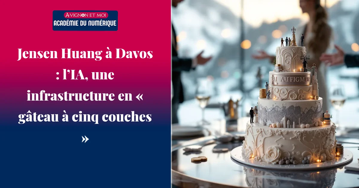 Jensen Huang à Davos : l’IA, une infrastructure en « gâteau à cinq couches »