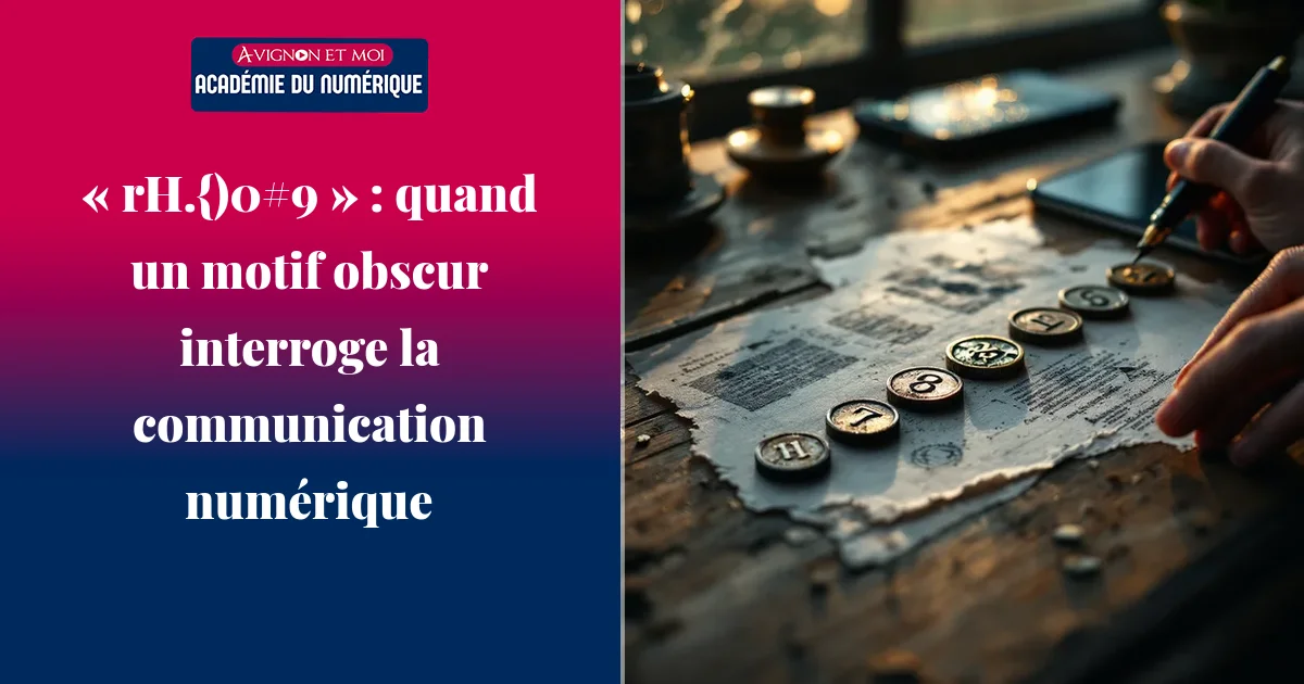 « rH.{)0#9 » : quand un motif obscur interroge la communication numérique