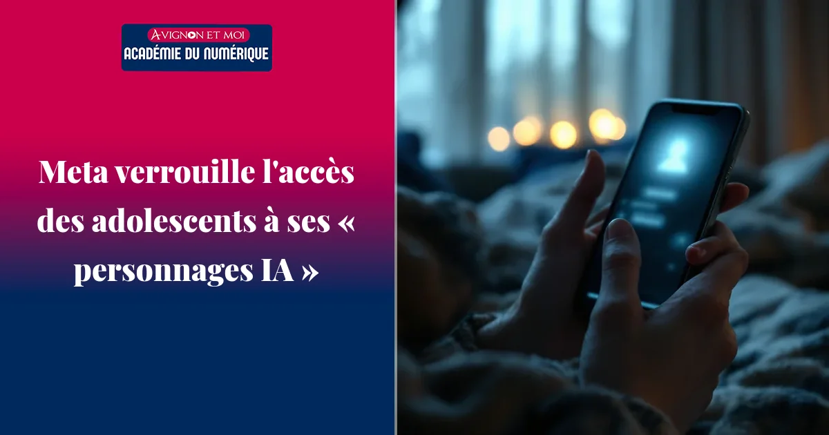Meta verrouille l'accès des adolescents à ses « personnages IA »
