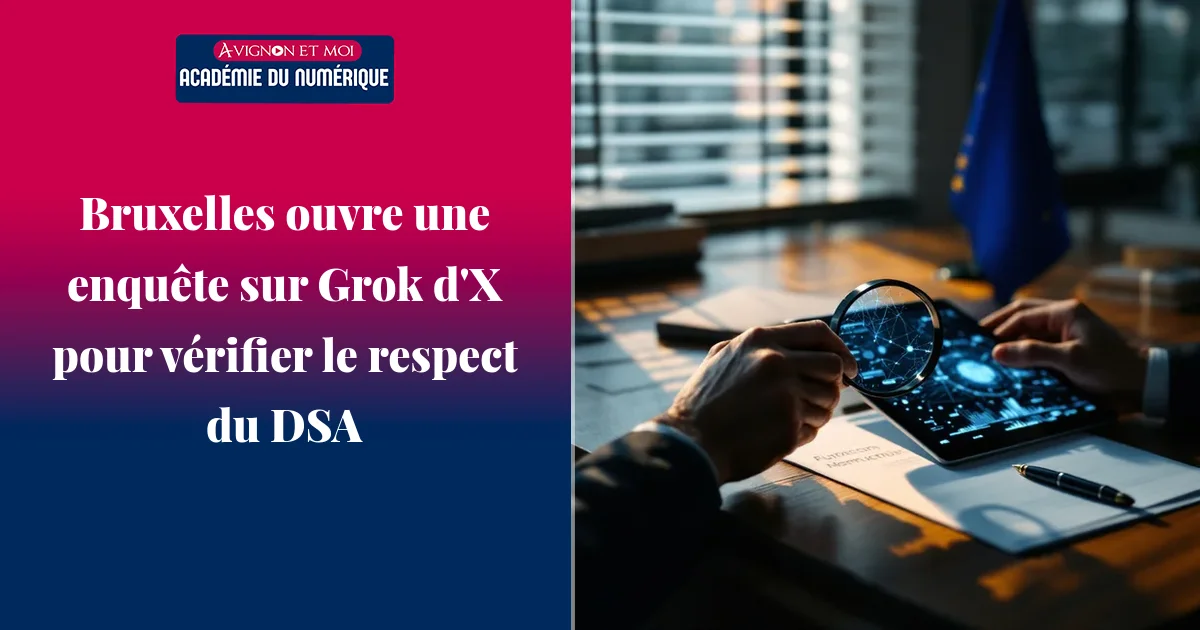 Bruxelles ouvre une enquête sur Grok d'X pour vérifier le respect du DSA