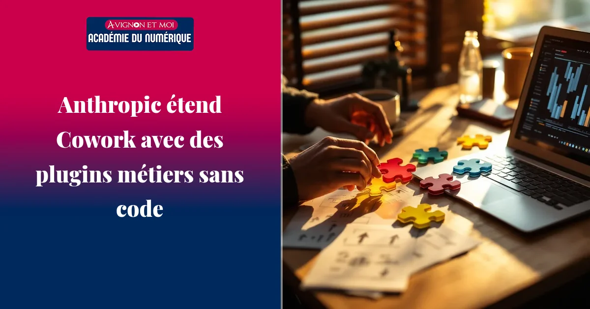 Anthropic étend Cowork avec des plugins métiers sans code